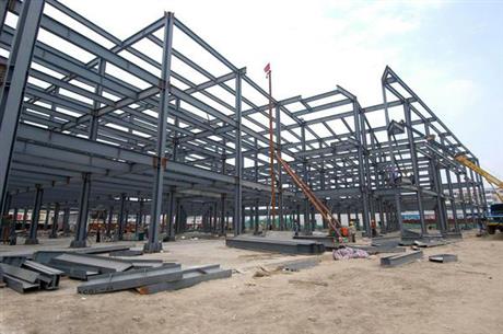 三门峡钢结构工程施工现场